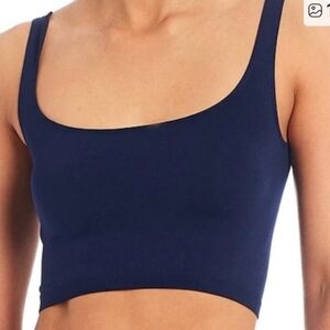 NWT Free People Navy Square Neck Crop Tank Top